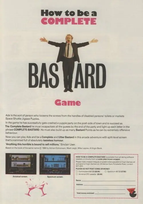 How To Be A Complete Bastard (1987)(Virgin Games) ROM